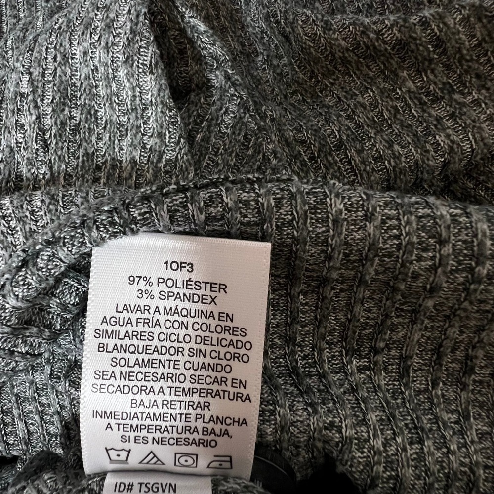 Cuddl Duds Womens 3 Piece Lounge Set Charcoal Gray Ribbed Cardigan Tank Pants L - Picture 11 of 11